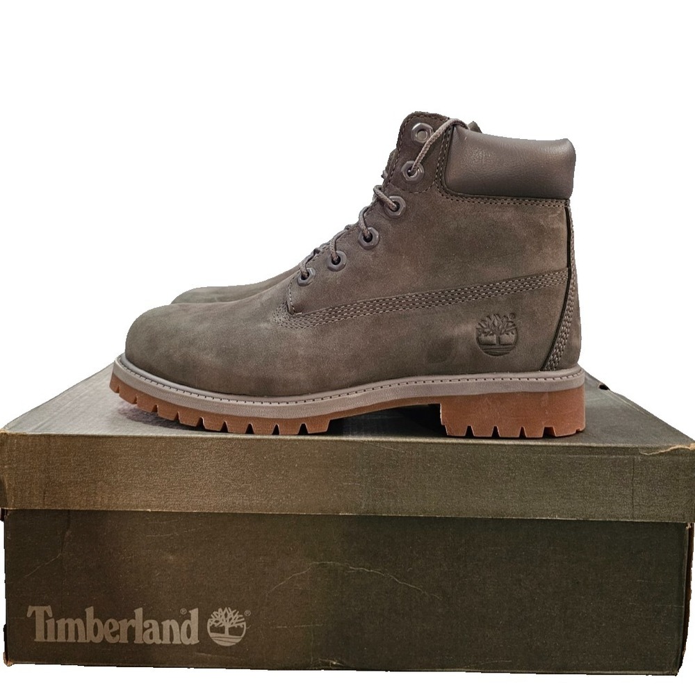 Timberland® (Juniors 6/Women's 8 M) Premium 6-Inch Waterproof Boot in Grey Mono